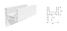 Sliding Frame Profile With Lining