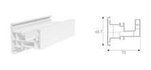 Sliding Fix Horızontal Mullion Profile