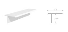 Wide Assimetrical T Profile