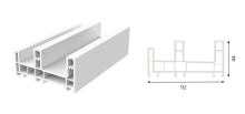 Sliding Frame Profile With Fly Screen   